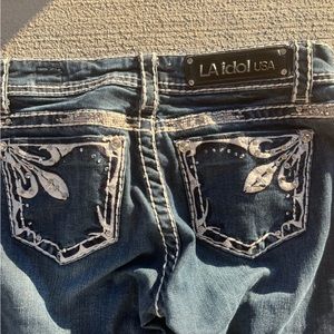 LA idol bedazzled y2k jeans size 5